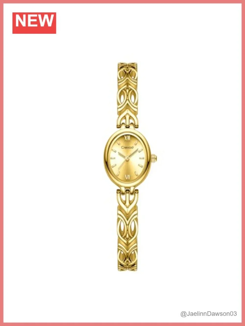 Small Gold Watch for Women Vintage Analog Bracelet Watch Waterproof Quartz